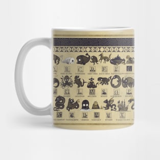 Alphabet of Sea Monsters Mug